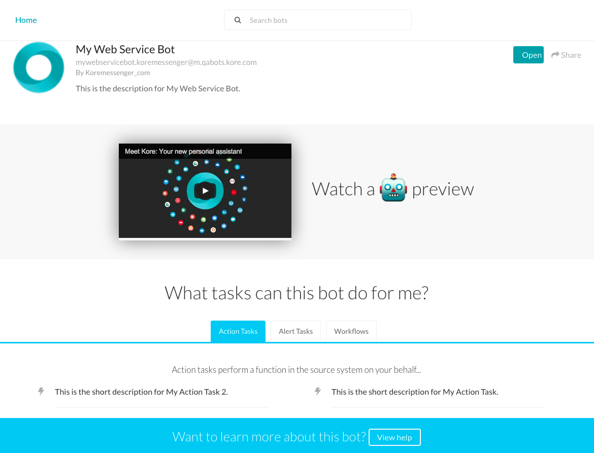 A Bot from the Bot Store