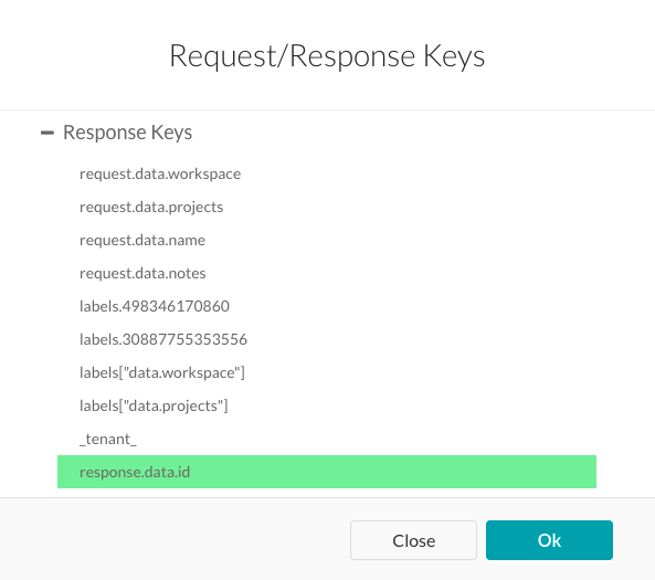 Bot Response Tab Message Definition Keys