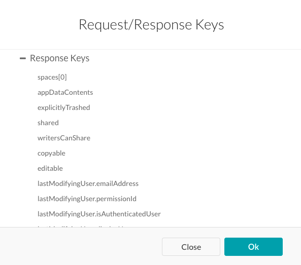 Response Keys